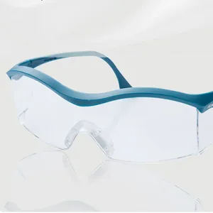Gafas de seguridad de protección UV transparentes y planas Parabrisas para ciclismo y gafas industriales a prueba de polvo Seguridad mejorada