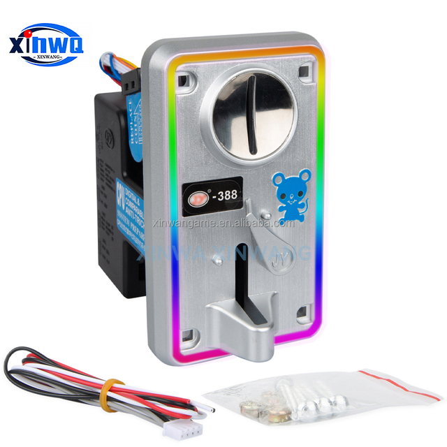 Colorful Border LED Coin Acceptor Mini Claw Electronic CPU Vending Machine  Doll  Machine Plastic Manufactured