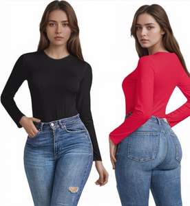 <span class=keywords><strong>Mono</strong></span> <span class=keywords><strong>Largo</strong></span> Informal de Moda Personalizada para Mujer, Estilo Top <span class=keywords><strong>Cruzado</strong></span> por Encima de la Rodilla, Color Sólido, para Otoño - Product Image 3