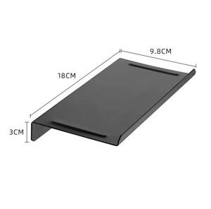 40CM Stainless Steel Storage Rack <strong>Floating</strong> Bathroom <strong>Shelf</strong> Wall Mounted <strong>Black</strong> Display <strong>Shelves</strong> - Product Image 4