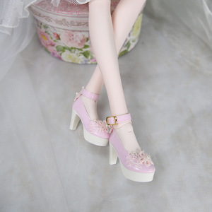 Zapatos De Tacón Alto Para Muñecas BJD 1/6 – Botas Largas De Tela Y PP, Perfectas Para Muñecas De 30 Cm