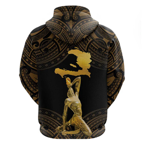 Tùy Chỉnh Đầy Đủ In Mô Hình Áo Giản Dị Lễ Hội Chủ Đề Tổ Chức Sự Kiện Haiti Negre Marron 1804 Hoodie Vàng Polynesian Mô Hình - Product Image 3