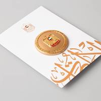 Épinglette en métal en forme de carte de l'Émirats arabes unis, logo de marque nationale, plaqué argent, avec aimant