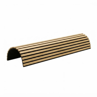 Panneaux acoustiques en bois flexible, panneaux insonorisants pour murs, panneaux en PET polyester Akupanel pour la décoration murale intérieure, placage mural en lattes