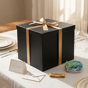 Caja de Regalo Cuadrada Grande de Cartón <span class=keywords><strong>para</strong></span> <span class=keywords><strong>Cumpleaños</strong></span>, San Valentín, Día de la Madre, Navidad, Aniversarios - Product Image 3
