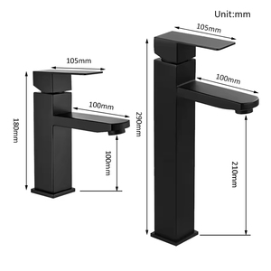 Grifos de lavabo contemporáneos de bajo precio, grifo de lavabo de lujo de acero inoxidable, grifo de lavabo mezclador de agua - Product Image 5