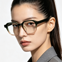 Lunettes de vue rétro géométriques de bonne qualité avec insert CP, imitation verres optiques, anti-lumière bleue, vente en gros
