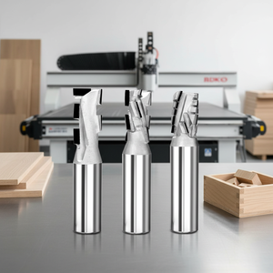 Herramientas PCD para Máquinas CNC, Fresa de Ranurado y Perforación para Madera, Personalizable ODM/OEM, 2 Filos, HRC60, para Fresado de Muebles - Product Image 1