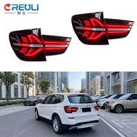 Luces Traseras LED Completas CREULI, Estilo Secuencial Personalizado, Nuevas, Ahumadas, Plug and Play, Barra de Luces de Freno Traseras, Autopartes para BMW X3 F25 10-17