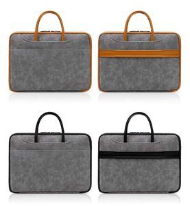 Factory Wholesale Luxury Vintage Durable PU <b>Laptop</b> Sleeve with Zipper Closure Waterproof <b>Laptop</b> <b>Bag</b> for 13/14/<b>15.6</b> <b>Inch</b> <b>Laptops</b> - Product Image 2