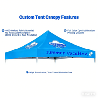 Tente pliante en aluminium pour l'extérieur et l'intérieur, imperméable, robuste, publicitaire, portable, pour événements, salons professionnels, expositions, tente personnalisée
