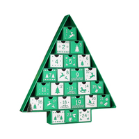 OMT Personnalisé De Luxe 12 Jours Calendrier de L'avent Dates Présent Cadeau Emballage Rigide Papier Carton Boîte De Calend De Noël Cookie