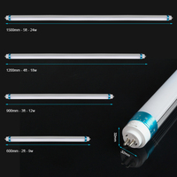 Offre Spéciale aluminium plastique 1200mm 4 pieds led tube lumière 18w éclairage intérieur t5 led tube lumière