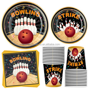 Platos y Servilletas de Papel para Fiestas Temáticas de Boliche, Venta al por Mayor para Eventos, Gran Éxito de Ventas - Product Image 5
