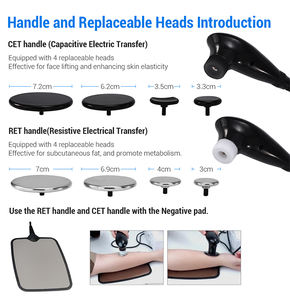デスクトップ3 in 1フェイスネックリフト448khz Tecartherapiesマシン8オプション言語付き - Product Image 3