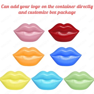 Meilleur parfum de pêche végétalienne, masque à lèvres en forme de cristal au collagène, gelée rose - Product Image 3