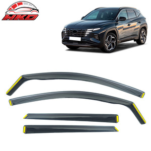 Viseras para Ventanas Laterales de Hyundai Tucson 16-21, Deflectores de PC Inyectado, Protección para Ventanas Laterales de Puertas de Automóviles - Product Image 1