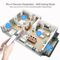 Module de commutation intelligent WiFi Tuya Relay 4CH 7-32/110-220V, application Smart Life, commande vocale Alexa Google Home, maison intelligente