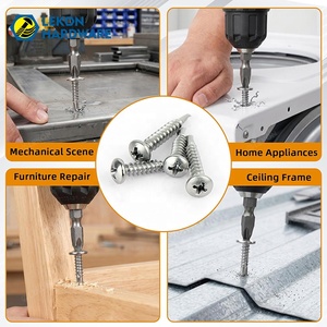 LEKON Tornillos Autorroscantes de Cabeza Plana con Punta Phillips, Personalizados de Fábrica China, Precio de Tornillos Autoperforantes <span class=keywords><strong>para</strong></span> <span class=keywords><strong>Chapa</strong></span> Metálica - Product Image 3