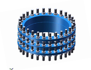 <span class=keywords><strong>Iso7005</strong></span> kết nối tiêu chuẩn dễ uốn sắt đôi Mặt bích 30mm thép không gỉ nước phụ kiện chất lỏng tháo dỡ phụ kiện đường ống - Product Image 4