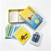 Jeu de cartes pour enfants personnalisé imprimé en usine, cartes à jouer fantaisie personnalisées, jeu de société pour enfants, jeu familial, boîte rigide en carton