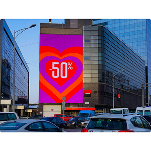 لوحة إعلانات رقمية LED خارجية مقاومة للماء بدقة 8K وتقنية HDR10+ للبيع بالجملة، شاشة عرض P2.5-P10 - Product Image 1