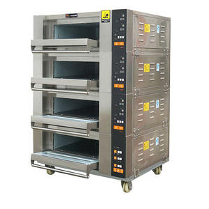 微型计算机石心4甲板16托盘电烘箱，用于大型生产面包店 - Product Image 2