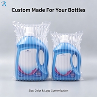 Sac à colonnes d'air gonflable personnalisé pour l'expédition de bouteilles de lessive, de gel douche et de shampoing, emballage antichoc et antichute