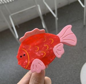 Océan Acétate Animal Dauphin <span class=keywords><strong>Crabe</strong></span> Clown Poisson Cheveux Accessoires Ponytail Clip - Product Image 6