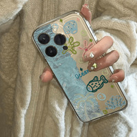 Motif de poisson océanique pour étui antichoc en TPU 17, couverture complète, compatible avec le modèle 17