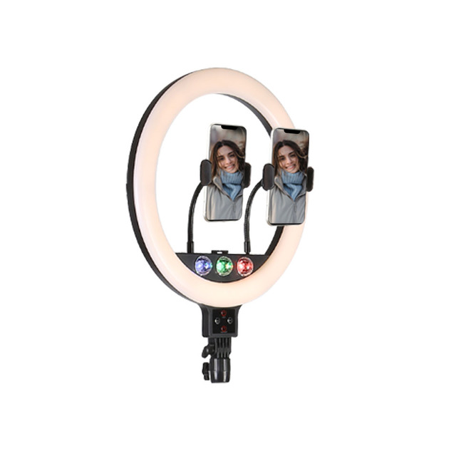 Hot 13inch 18W 3000~6500K RGB Light Ring Circle Led Picture Led Ring Light for Selfie with Voice Control