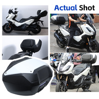Coffre arrière 50L grande capacité pour moto, top case intelligent de rangement pour bagages, compatible avec Honda ADV350, coffre de rangement supérieur amélioré