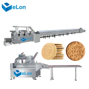 Pequena escala da indústria biscoito fazendo máquina