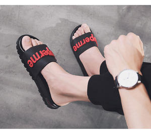 Резиновая подошва пользовательские скользящие мужские туфли с выдувным ПВХ воздухом тапочки сандалии - Product Image 2