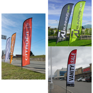 Bandera de Pluma para Eventos y Ferias Comerciales con Impresión a Todo Color y Base de Estaca - Fabricada en Vietnam - Product Image 3