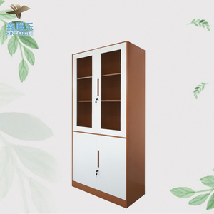 Alacera Metal Archivero De Oficina Abajo 2 Puertas Arriba Vidrio,Gabinete Organizador Oficina Moderno Vertical Guarda Archivo - Product Image 3