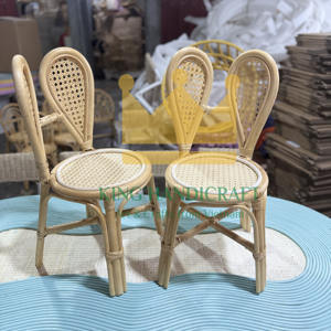 Silla de ratán hecha a mano de diseño personalizado para niños, fabricante OEM ODM, muebles naturales para bebés para decoración de asientos en interiores y exteriores - Product Image 4