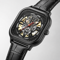 Relojes de Hombre Cuadrados de Lujo, Mecánicos, de Aleación de Alta Calidad, Totalmente Automáticos, Modernos, para Estudiantes, 41 mm, Luminosos, Genuinos