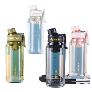 Botellas portátiles para deportes al aire libre, hervidores <span class=keywords><strong>de</strong></span> agua <span class=keywords><strong>de</strong></span> plástico transparente para Fitness, Infusor <span class=keywords><strong>de</strong></span> té, filtro, marca <span class=keywords><strong>de</strong></span> capacidad, vasos promocionales - Product Image 1