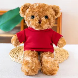 hot various types build a red bear plush poland teddy bear