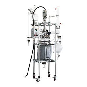 El último contenedor de reactor químico de vidrio, mezclador de 140 litros y 100l, reactor de vidrio revestido ultrasónico para laboratorio - Product Image 1