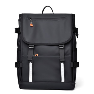 High School College Student <b>Backpack</b> With Reflective Strips Large Capacity Waterproof Laptop Bag For <b>Men</b> Women Travel Casual Use - Product Image 1