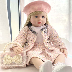 Reborn Baby Pink Princess Hat se puede cambiar niña sosteniendo dormir suave princesa niña regalo <span class=keywords><strong>de</strong></span> cumpleaños - Product Image 1