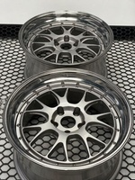 Jantes forgées FHJ 17 18 19 20 21 22 24 pouces, 2 pièces, finition polie, jantes forgées à profil profond pour BMW M3 M4 Audi LMR