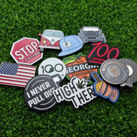 Marqueurs de balle de golf magnétiques personnalisés de luxe, durables, fabriqués sur mesure, directement de l'usine