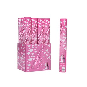 Cannone Spara Coriandoli Personalizzato a Forma di <span class=keywords><strong>Cuore</strong></span> Bianco con Effetto Fuochi d'Artificio per Matrimoni e Feste - Product Image 1