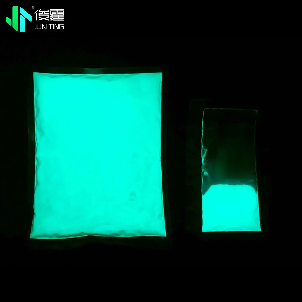 जंटिंग नीला हरा ग्लो पाउडर, अंधेरे में जलरोधक अल्ट्राफाइन ग्लो पिगमेंट, चमकदार चमकदार फ्लोरोसेंट चमकदार पिगमेंट