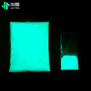 Junting Blue Green Glow Powder Waterproof Ultrafine Glow In The Dark Pigment Glowest Brightest Fluorescent Luminous Pigment