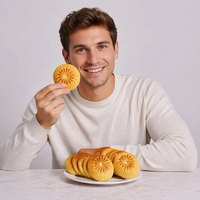 Lignes de production de machines à fabriquer des maamoul et des gâteaux de lune en acier inoxydable de qualité alimentaire durable, pour la préparation de biscuits fourrés aux dattes