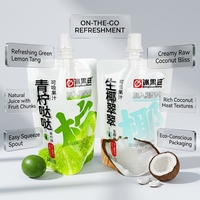 Emballage personnalisé en sachet souple en plastique Mylar durable avec bec verseur pour lait et jus de fruits